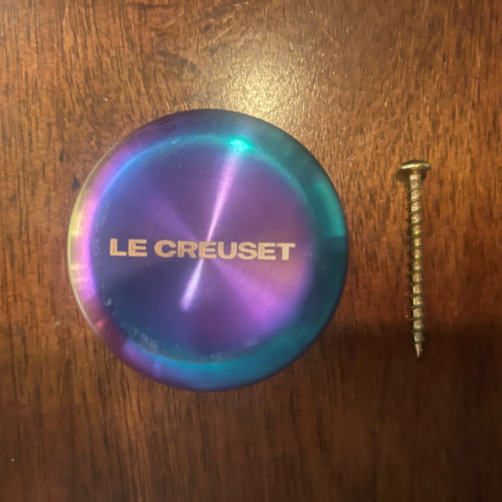 limited edition iridescent le creuset knob